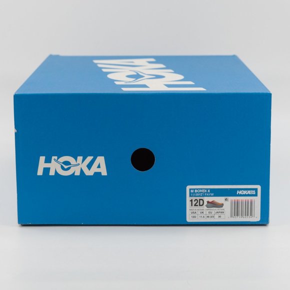 Hoka Men\'s Bondi X \'Fiesta Amber Yellow\' 1113512 size 12 D main image 4